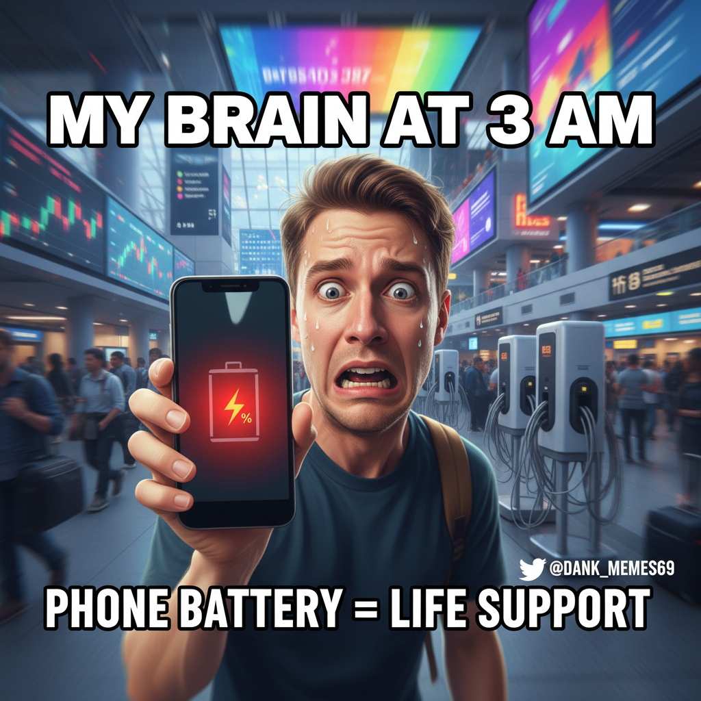 My phone battery is at 1%, I feel like I'm living off-grid. Send help.