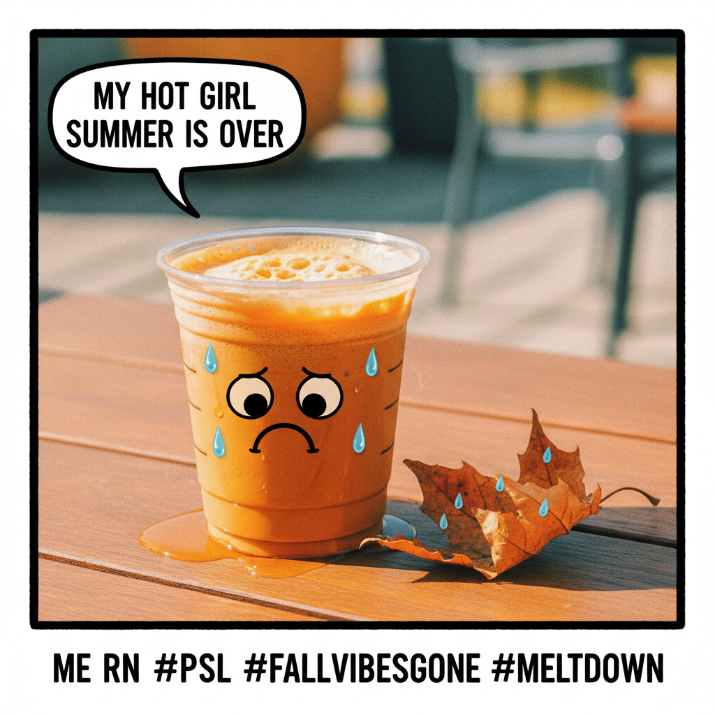 It's 90°F in October. My pumpkin spice latte is sweating. Send help.