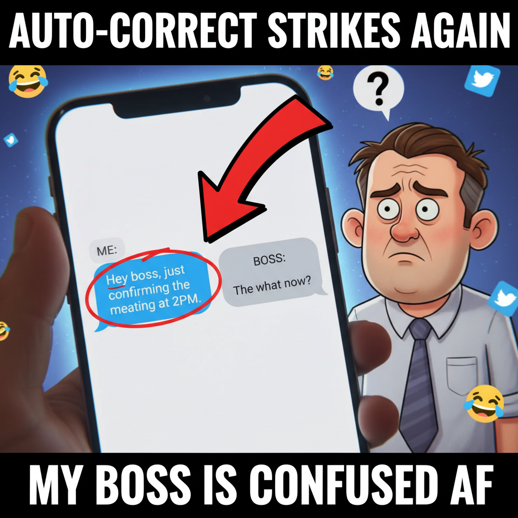 Autocorrect changed 'meeting' to 'meating'. My boss thinks I'm a cannibal.