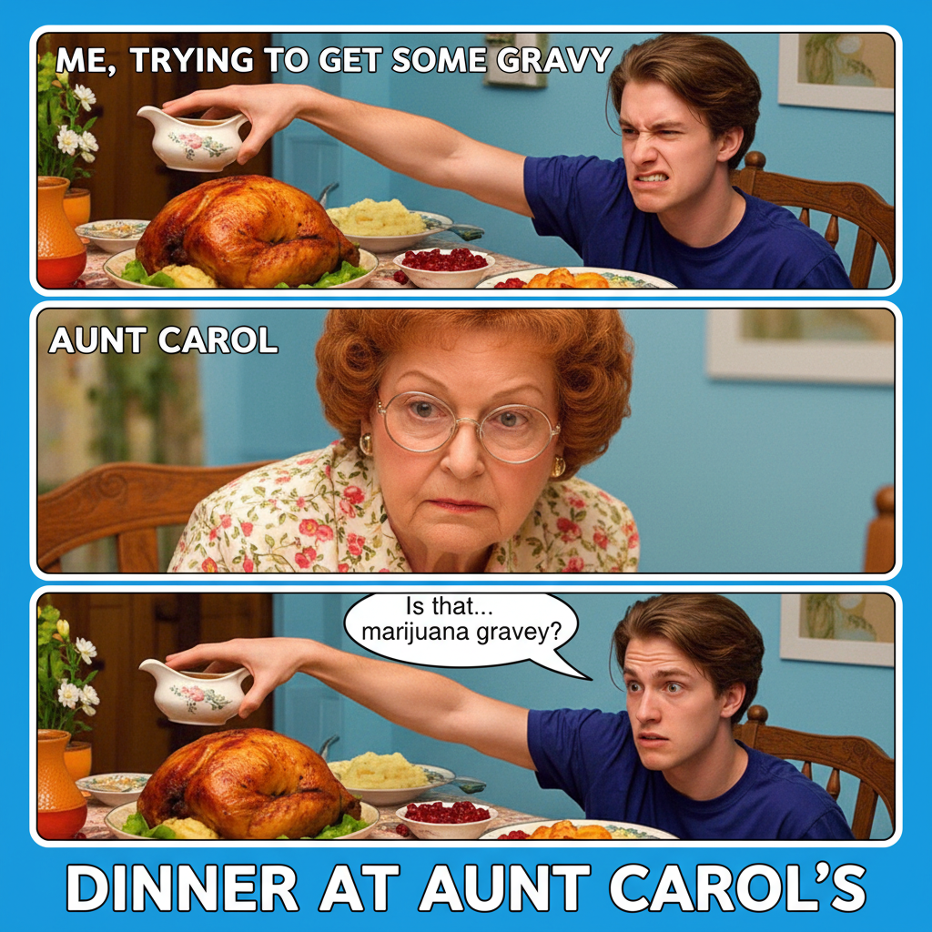 Aunt Carol just asked if I'm 'still single' for the 5th time. Pass the gravy.