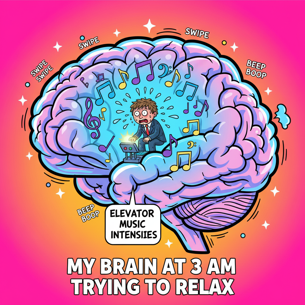 My brain during exam season is just elevator music and panic.