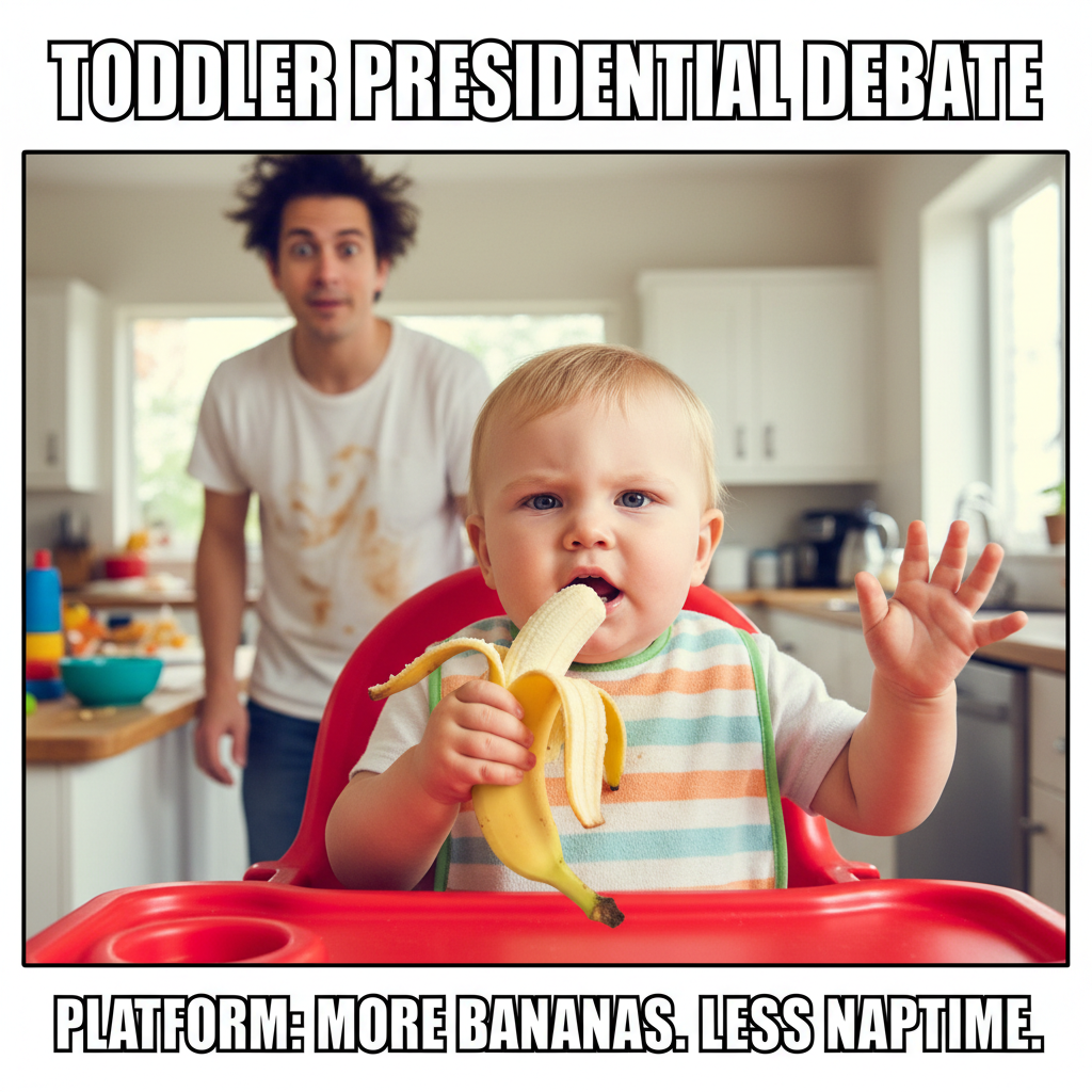 My toddler just explained quantum physics using a banana. I'm pretty sure he's a genius.