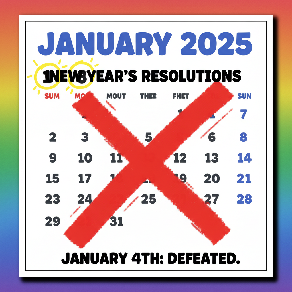 My New Year's resolution lasted 3 days. I think that's a new record.