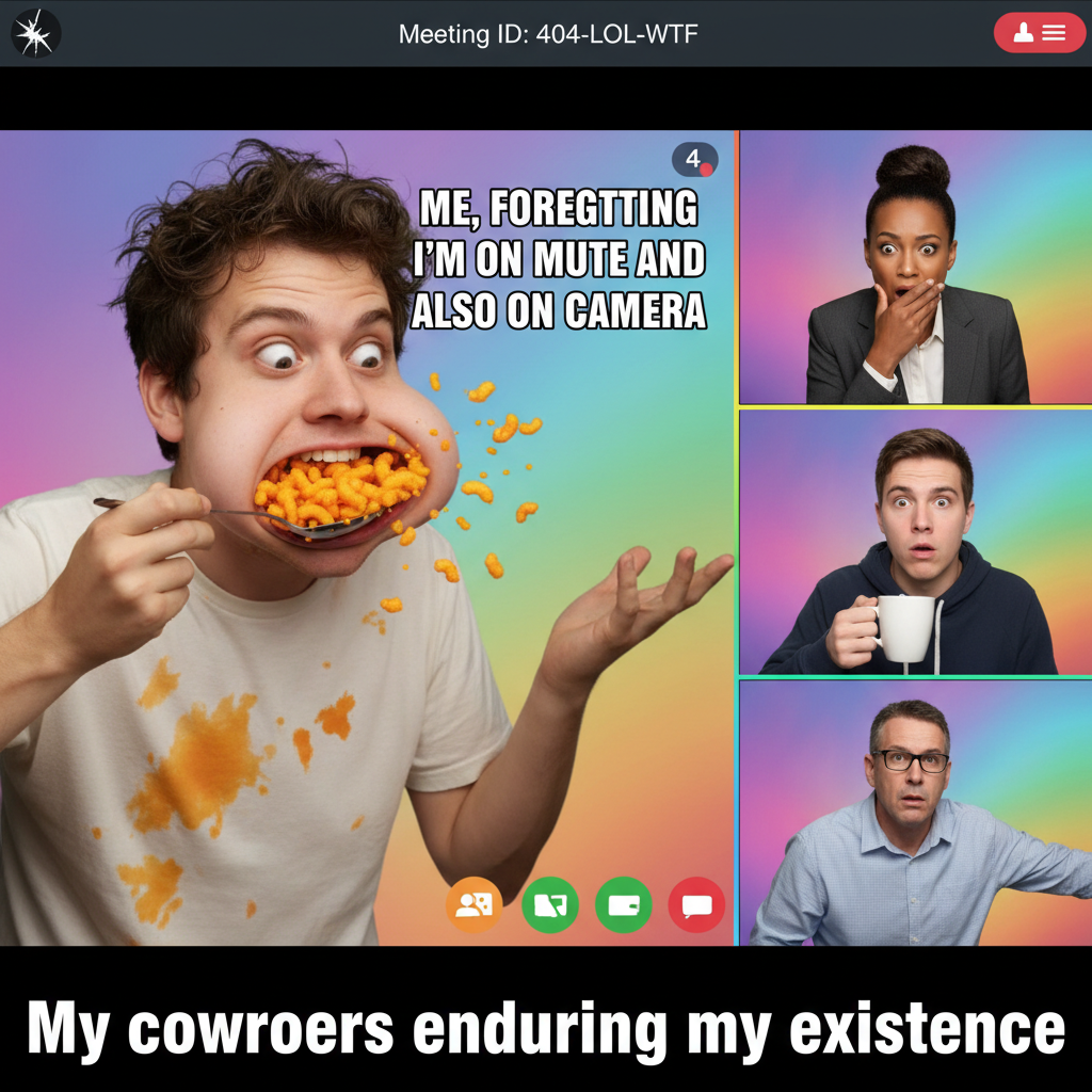 My mic was off for 20 mins of my Zoom meeting. My camera was not.