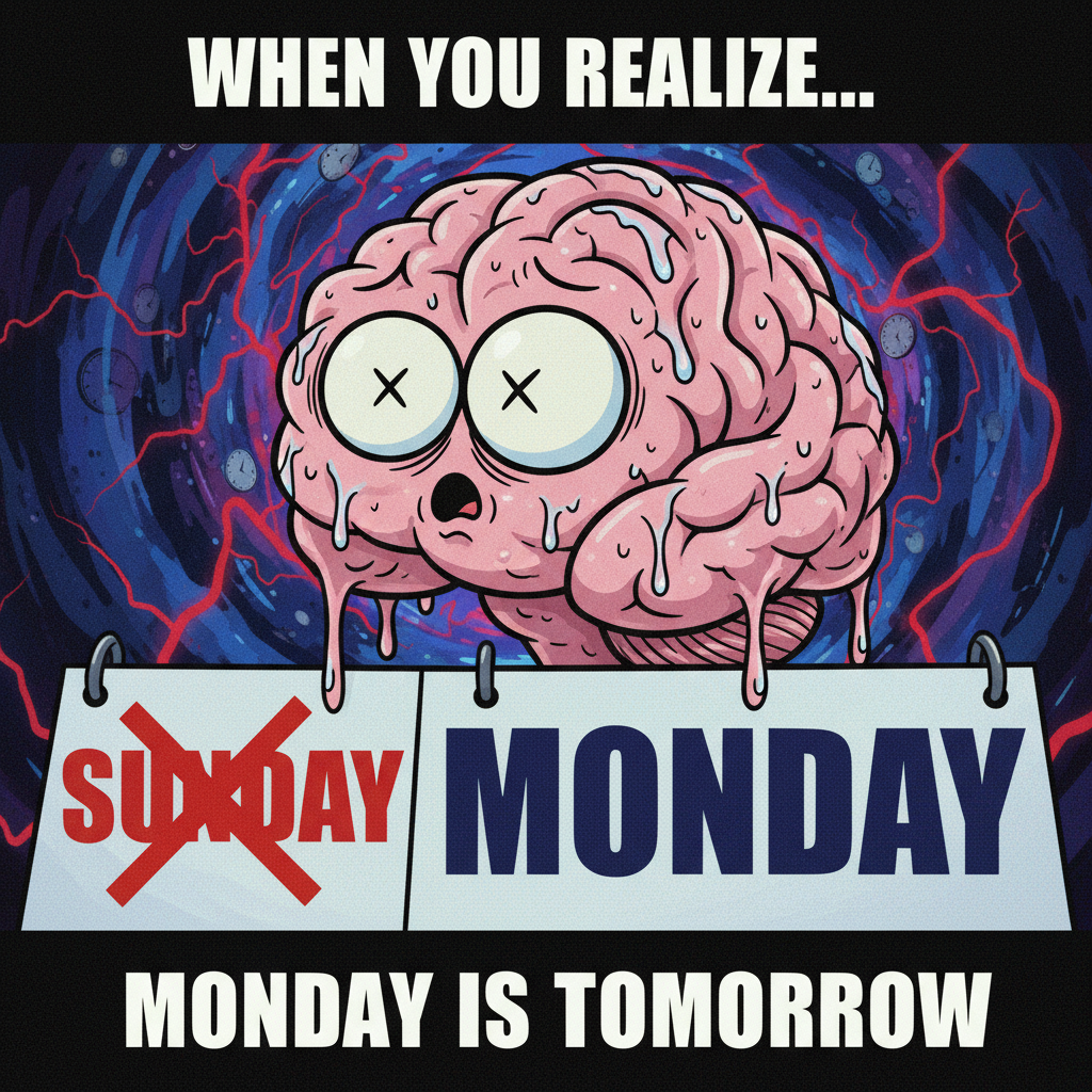 My brain trying to process that it's already Sunday night