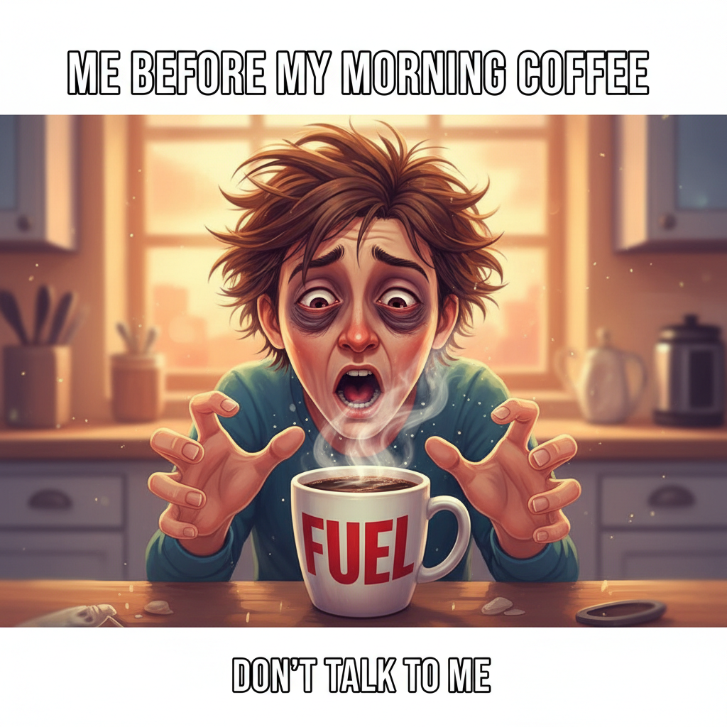 My blood type is coffee. My love language is a fresh brew. Don't talk to me pre-caffeine.