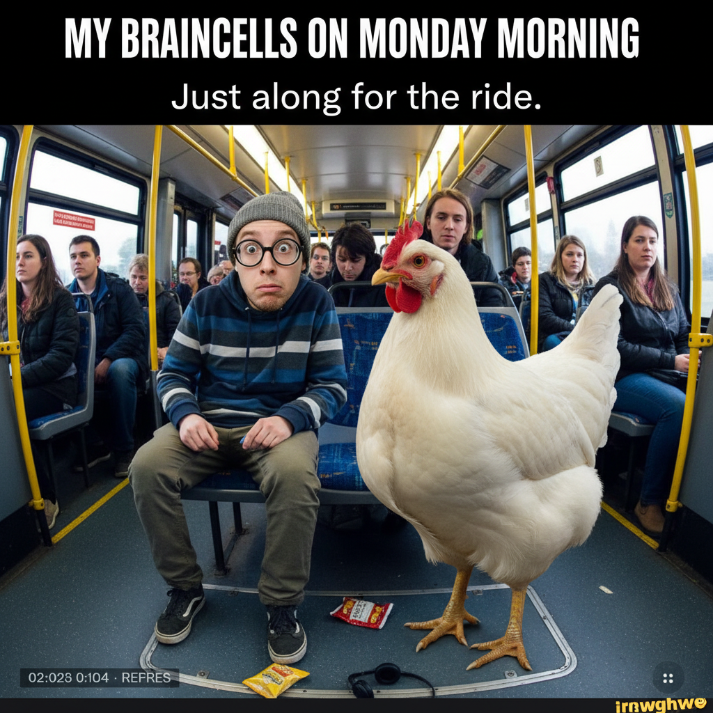 My public transport adventure today involved a chicken. A LIVE chicken. 🐔