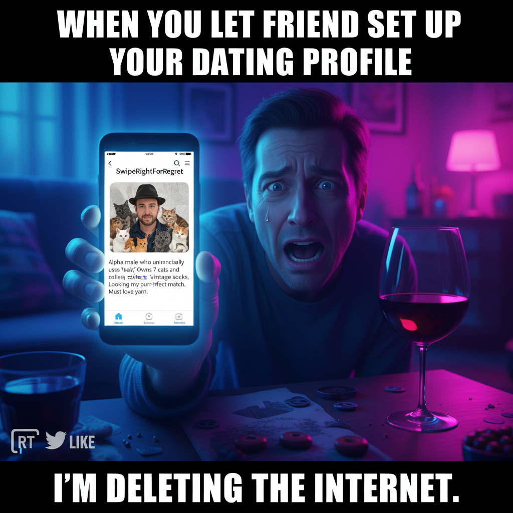 Matched with my ex's mom on a dating app. Send help and wine. 💀