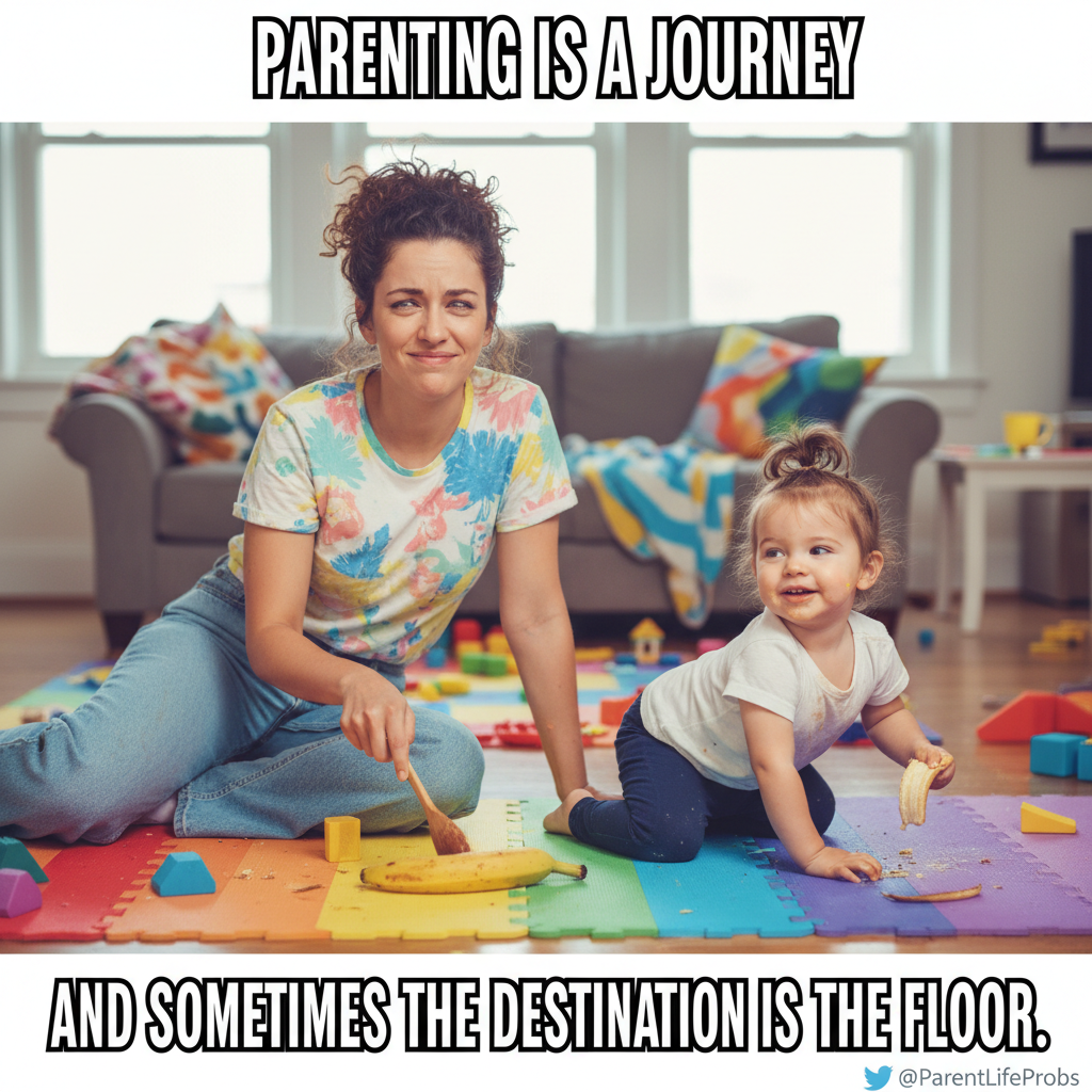 My toddler just asked me for a 'snack' then threw it on the floor. Peak parenting.