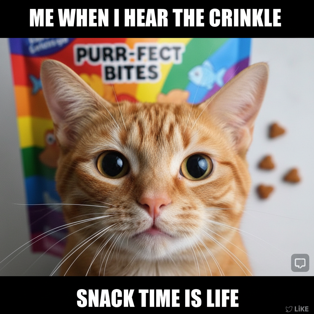 My cat just stared into my soul until I opened the treat bag. I am merely a vessel.