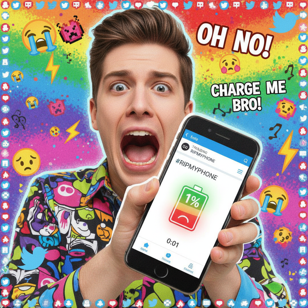 My phone battery percentage is my emotional stability indicator. Send help.