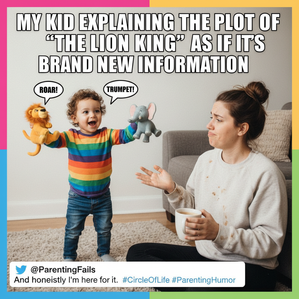 My toddler just explained quantum physics using only animal sounds. I think I'm doing something right?