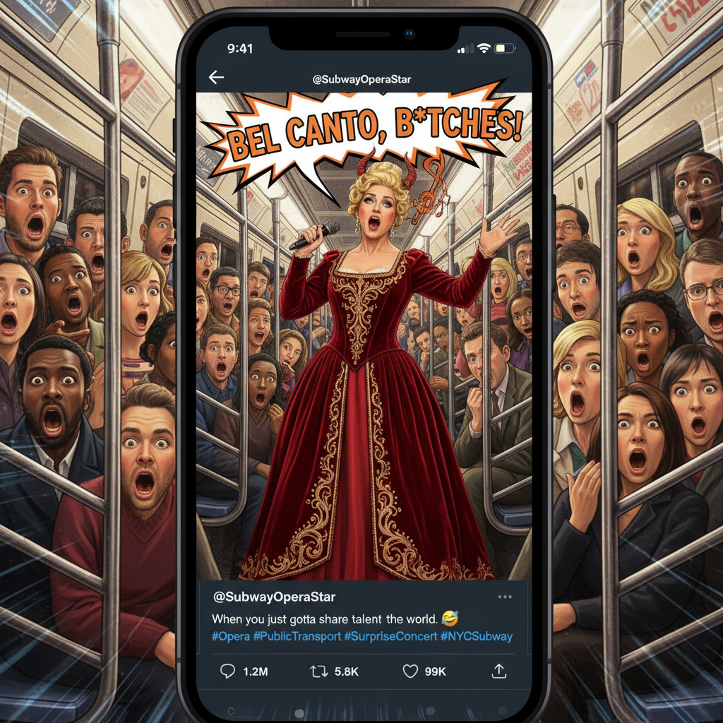 Just witnessed a full-on opera performance on the subway. My commute is never boring.