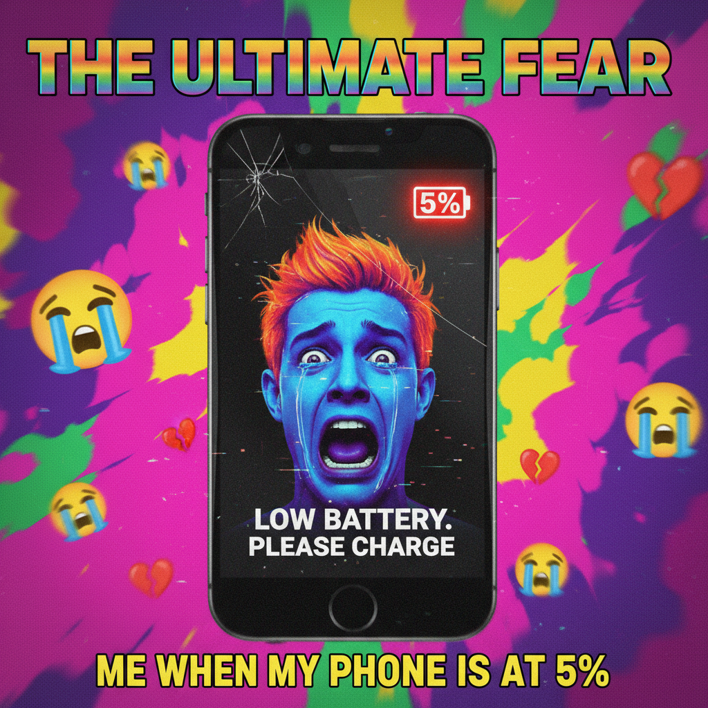 My phone battery percentage is just a countdown to my next existential crisis.