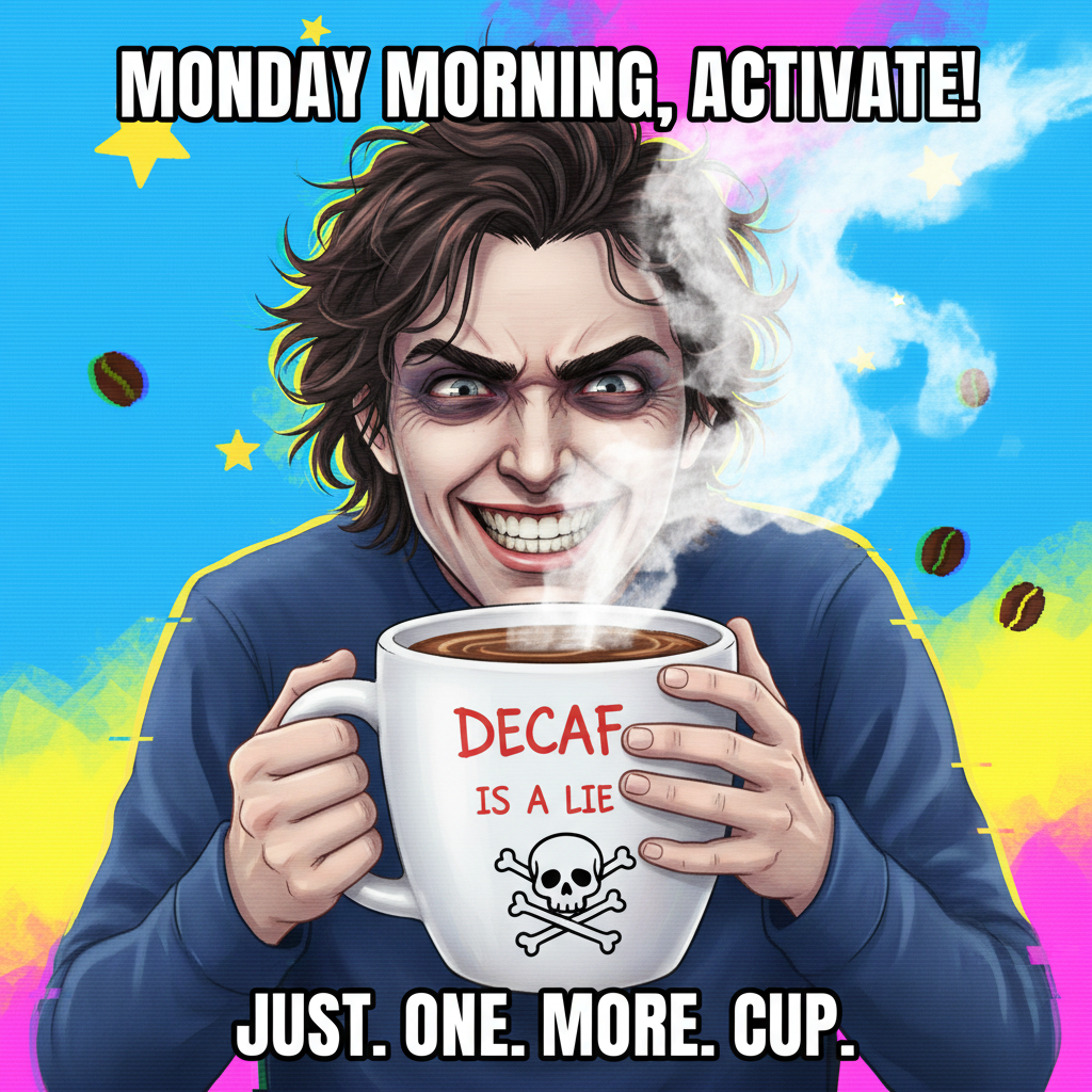 My blood type is coffee. My therapist says it's a problem. I say it's a lifestyle. โ