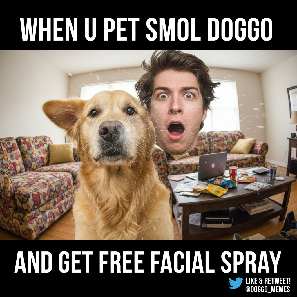 My dog just sneezed directly into my mouth. I love him, but also... why?