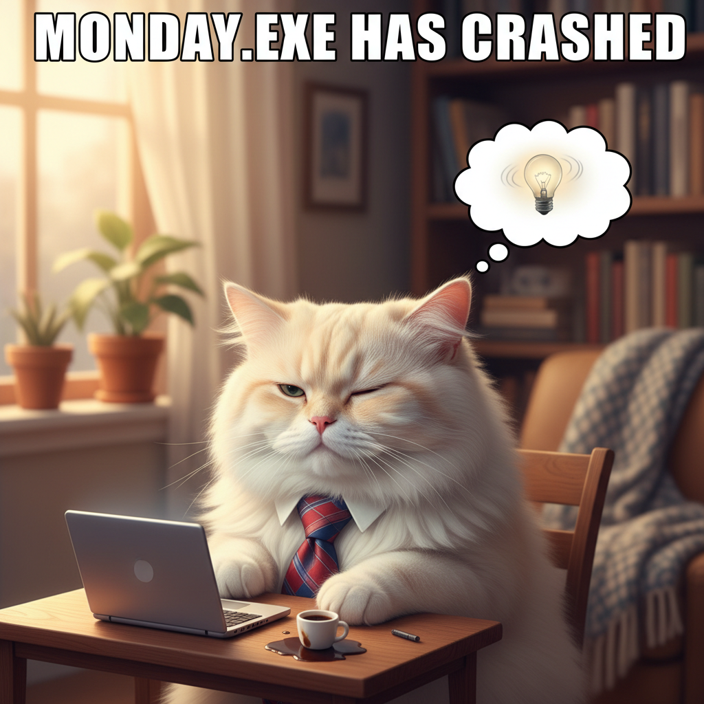 My brain cells trying to activate on a Monday morning