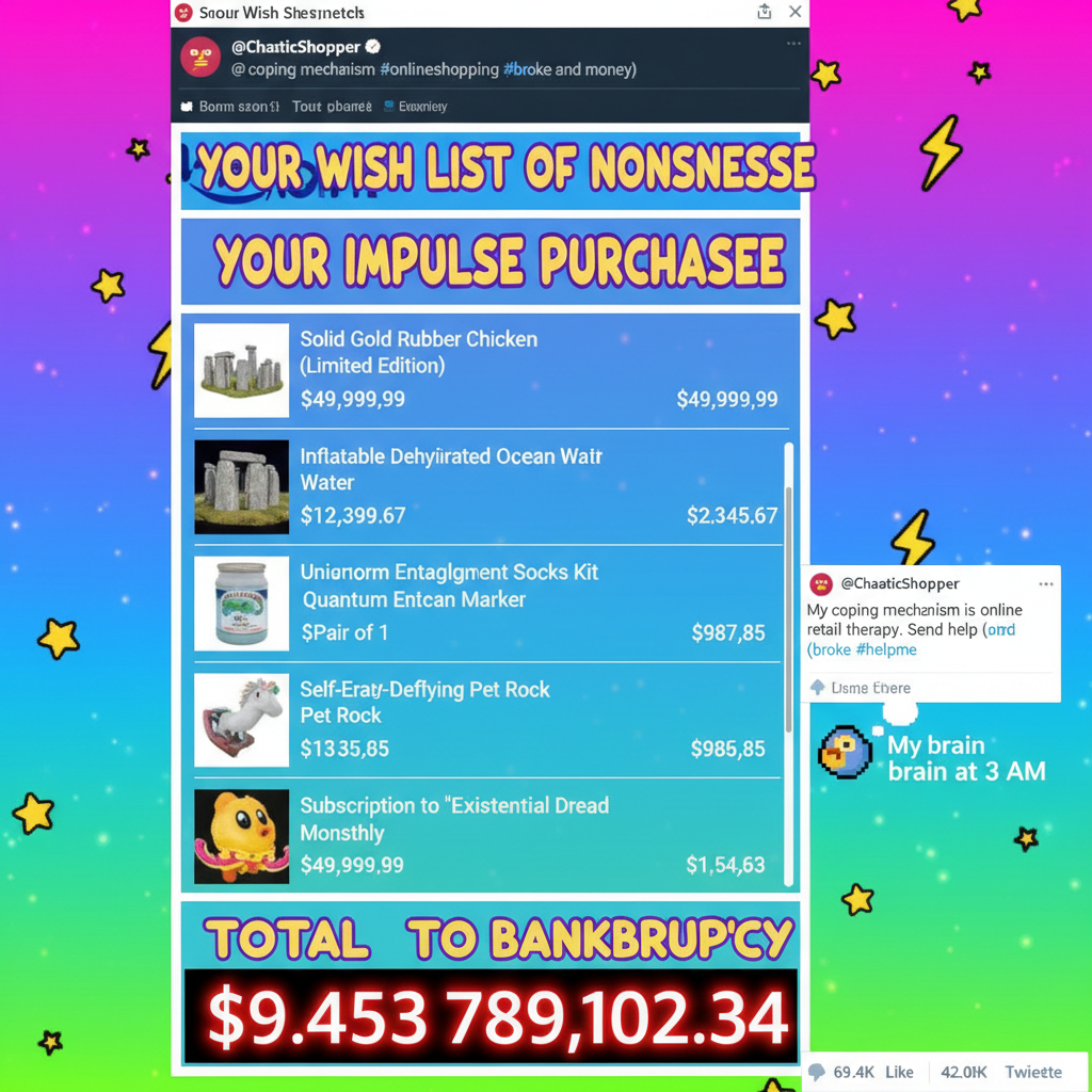 My online shopping cart is basically a museum of my hopes and dreams.