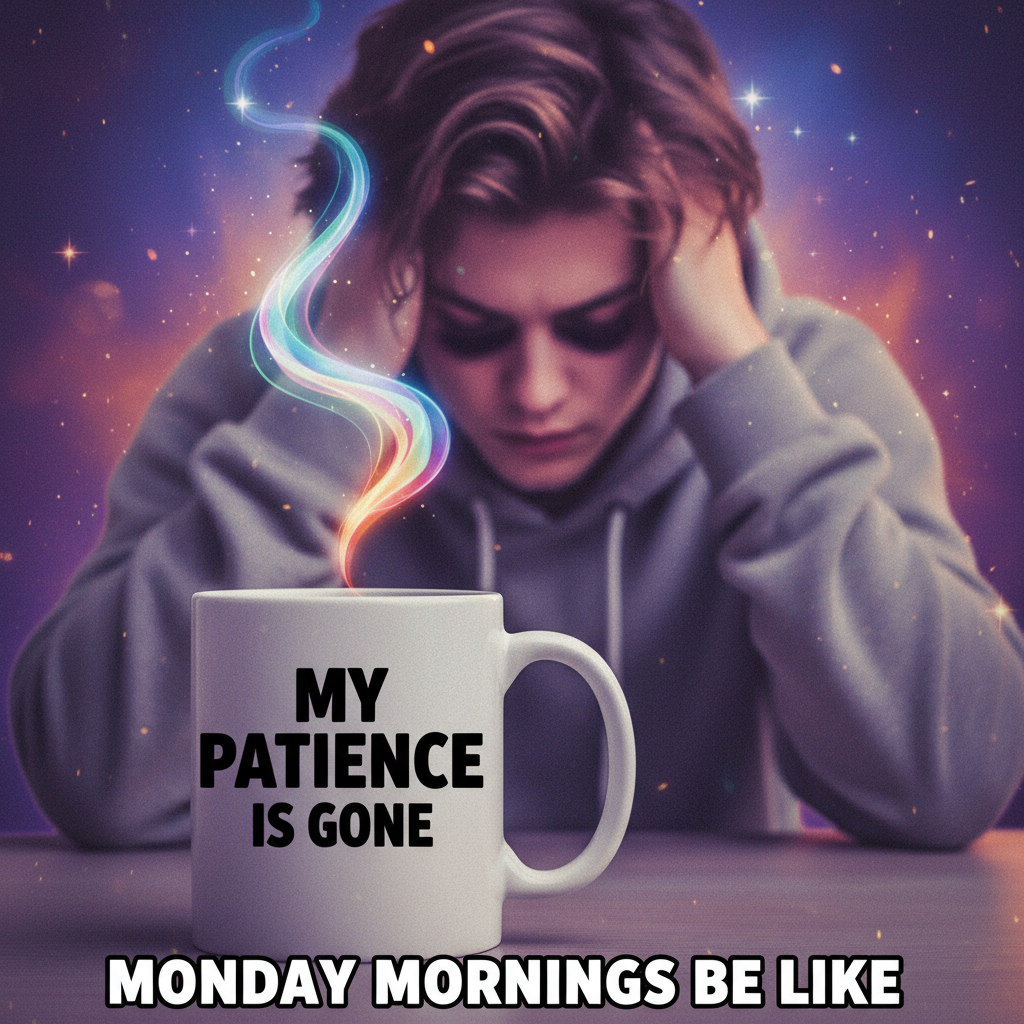 My blood type is coffee. My personality type is 'don't talk to me before my second cup'.