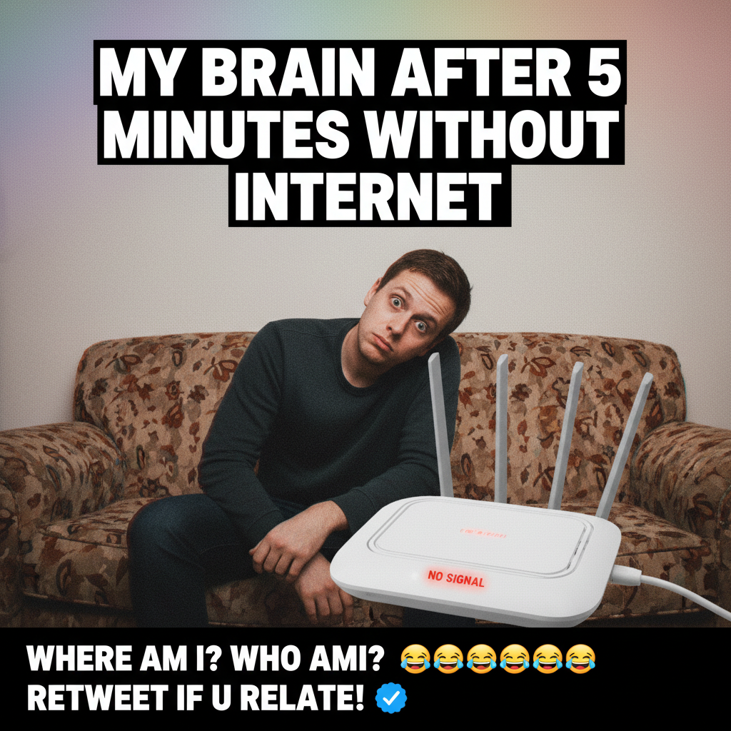 The wifi went down. I've officially reverted to my primal state, staring blankly at walls.