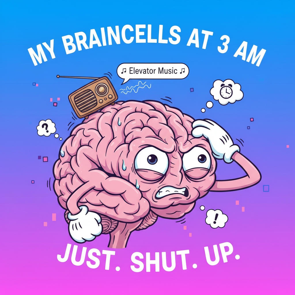 My brain during exam season is just elevator music on loop.