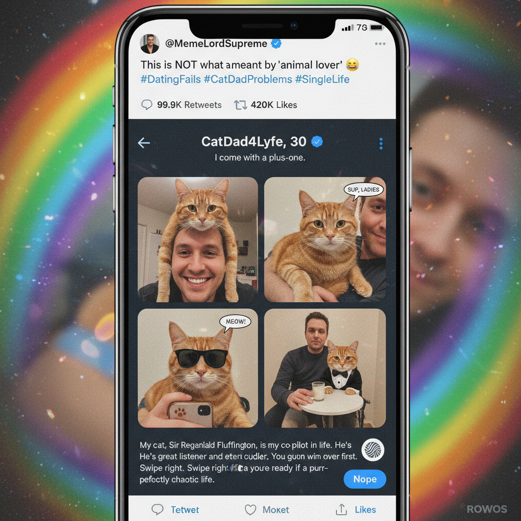 Matched with someone who only posts pics with their cat. I think I'm dating the cat.