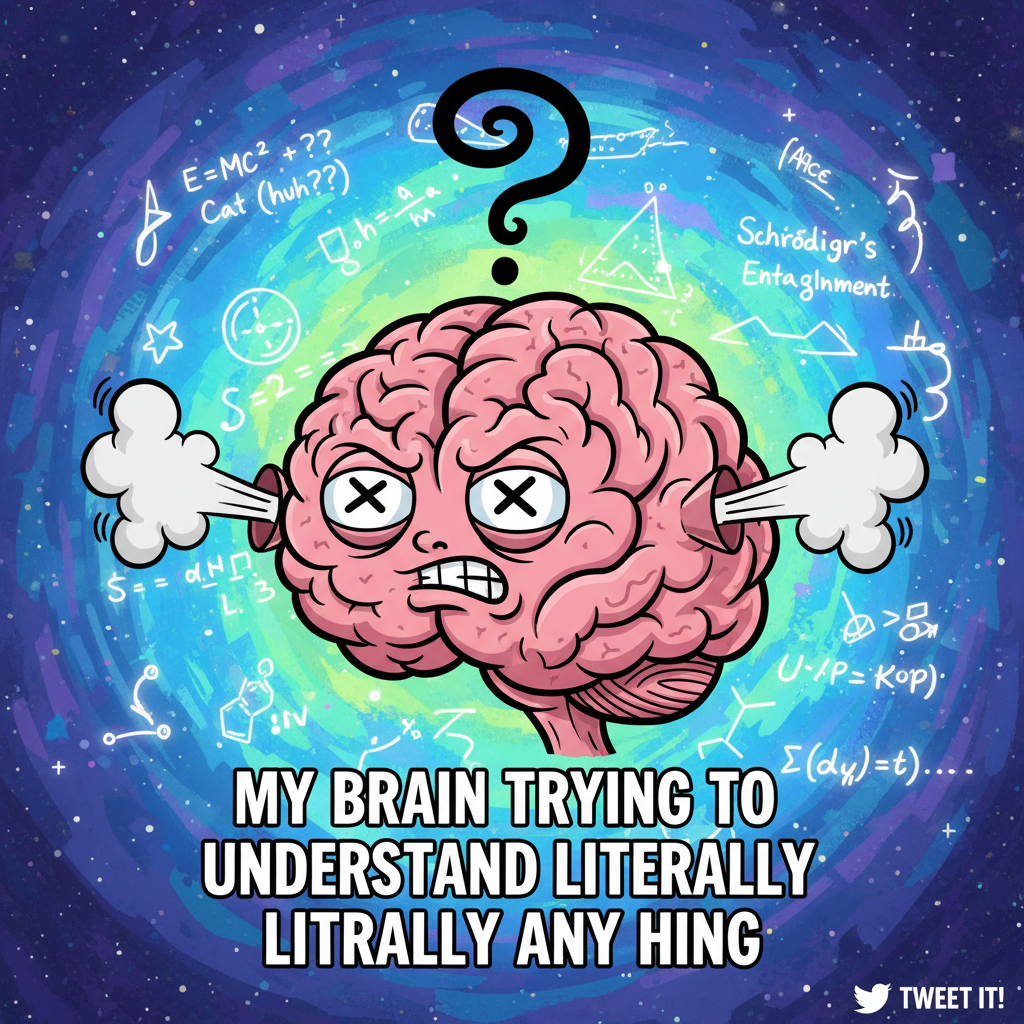 My brain during exams: 'The mitochondria is the powerhouse of the... what was I doing again?'