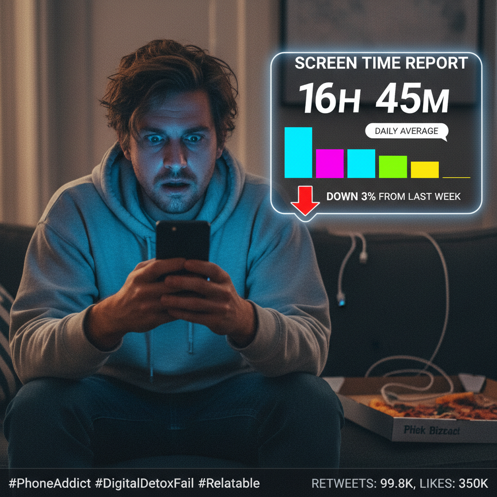 My screen time report is basically a memoir of my life. A very unproductive memoir.