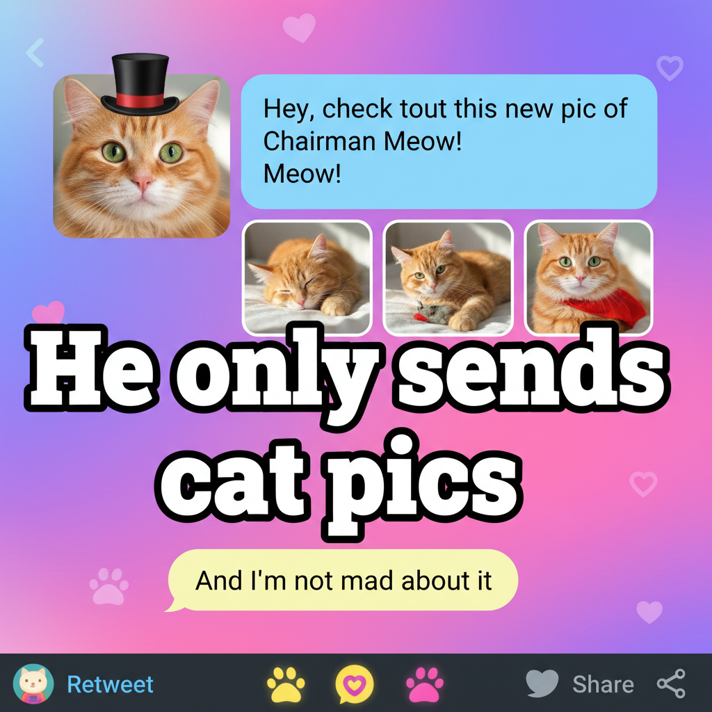Matched with someone who only sends pics of their cat. Honestly, a win.