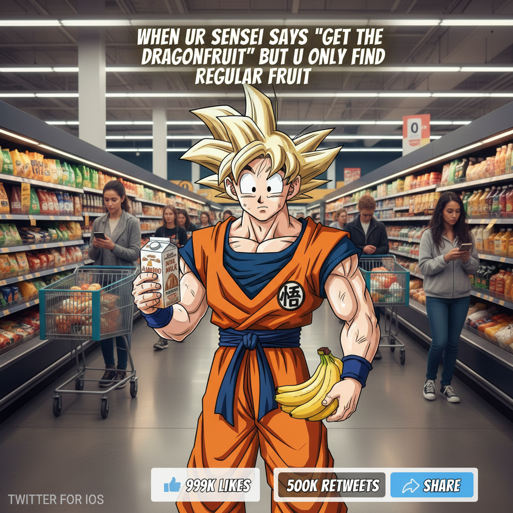 Me trying to adult after watching an epic anime finale. Where's my power-up?