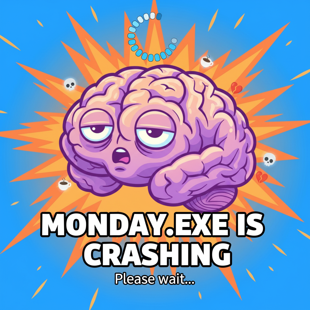 My brain on Monday mornings: buffering... buffering... still buffering.