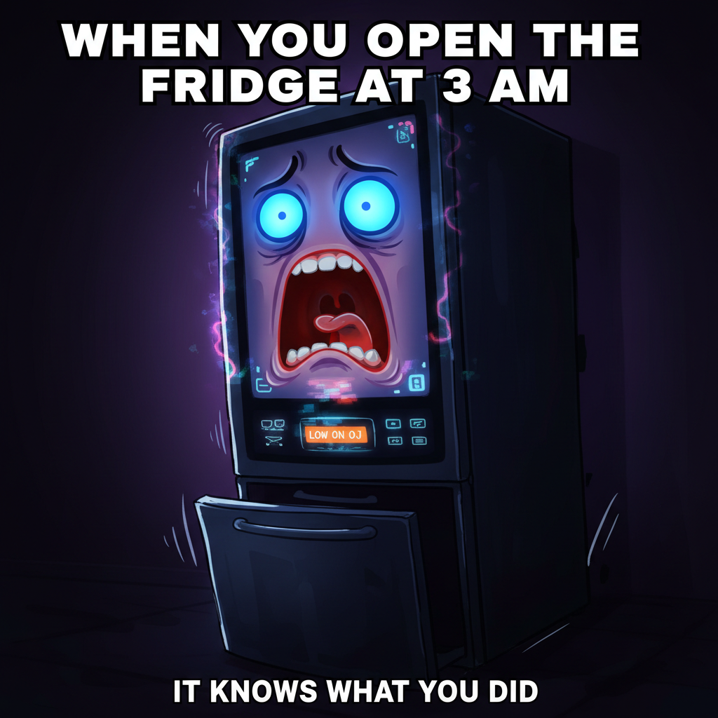 The wifi went down. I think I heard my smart fridge scream.