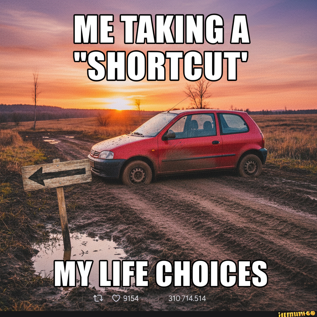 Road trip rule #1: Never trust the person who says 'I know a shortcut.'
