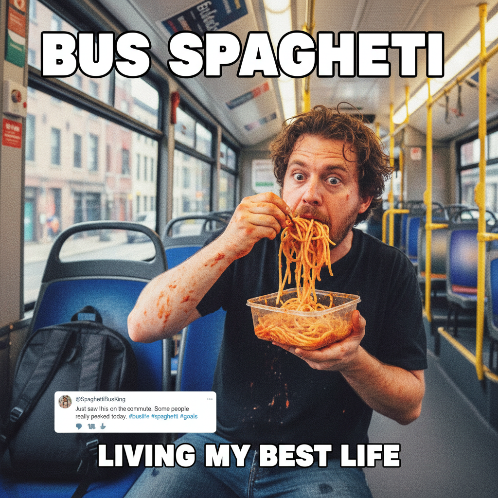Just saw a guy on the bus eating spaghetti with his hands. My stop can't come fast enough. #PublicTransport
