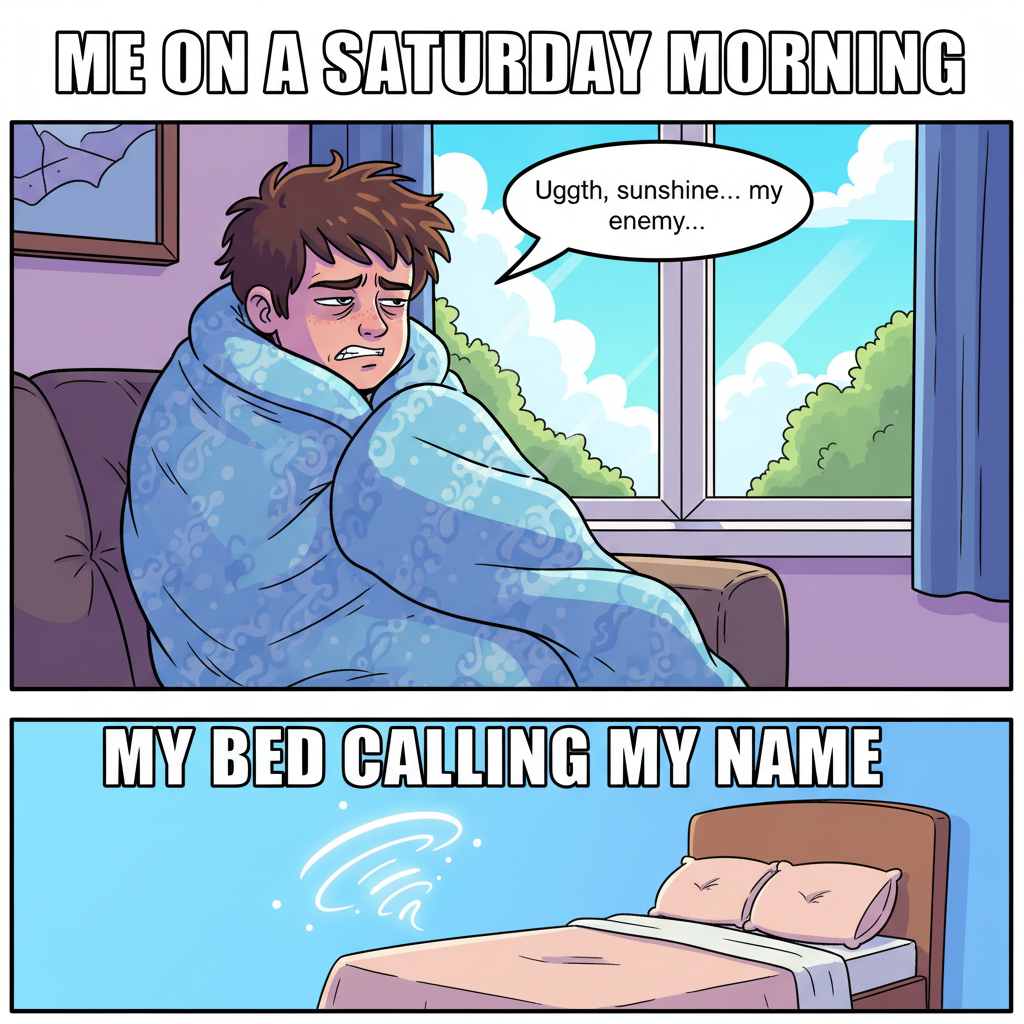 It's 3 PM and I'm already negotiating with my bed. Seasonal depression is a strong negotiator. #WinterBlues