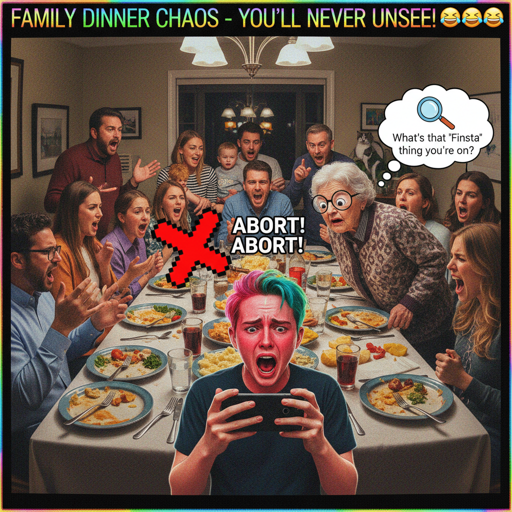 Grandma just asked if my 'internet friends' are coming to dinner. Send help. #HolidayChaos