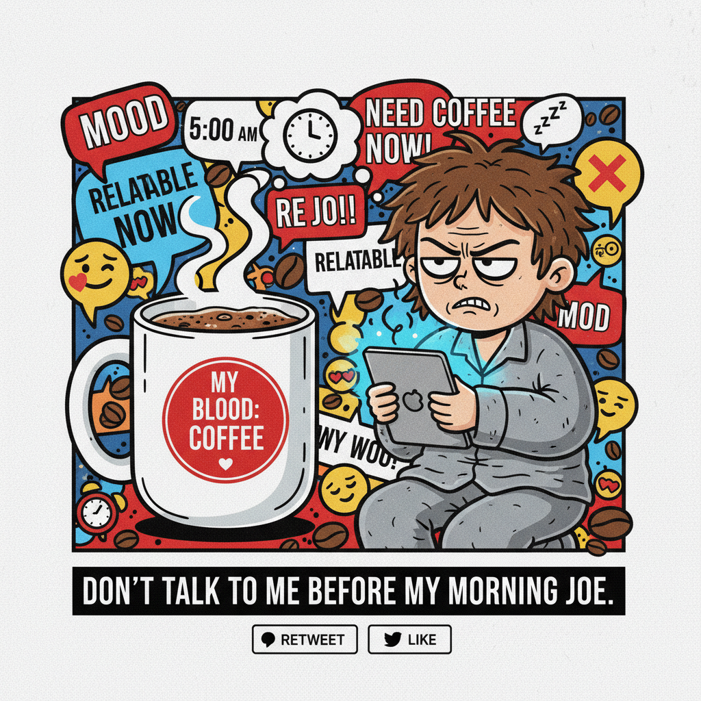 My blood type is coffee. My personality is 'haven't had coffee yet'.