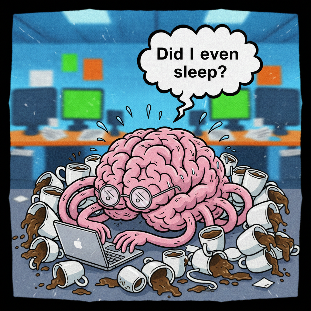 My brain cells trying to log back into reality on a Monday morning