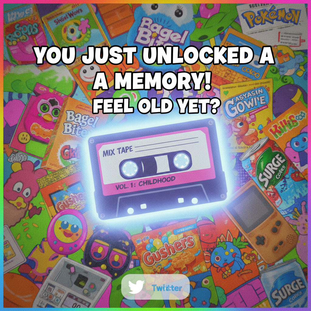 Hearing that one song from childhood and suddenly I'm 8 years old again, no bills, just vibes. #Nostalgia
