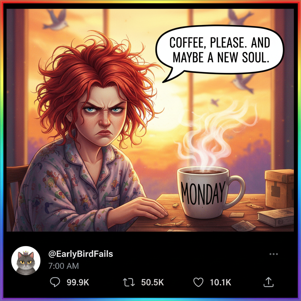 My blood type is coffee. My personality is 'haven't had coffee yet.'