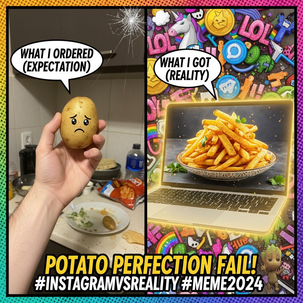 That moment when your 'must-have' online purchase arrives and it's... a potato.