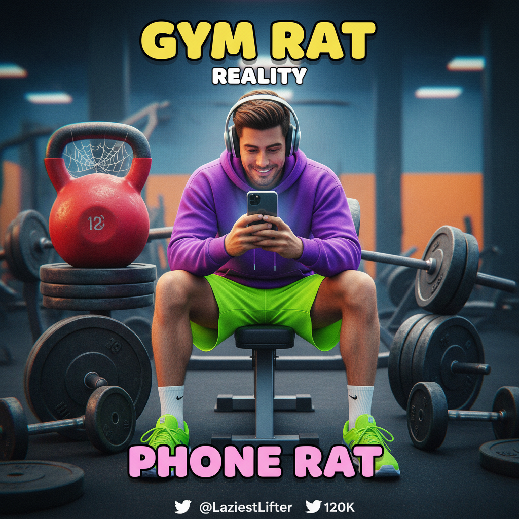 Went to the gym, lifted my phone, scrolled for 30 min. Peak performance achieved.