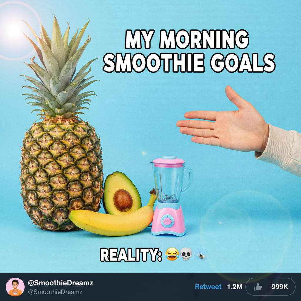 Bought a 'mini' blender online. It arrived. It's for ants. My smoothie dreams are crushed.
