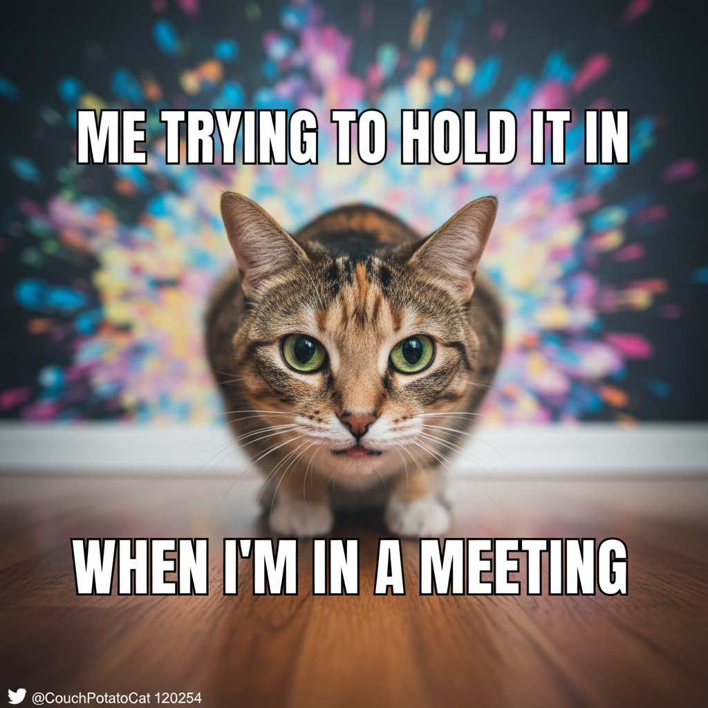 My pet just stared into my soul while pooping. The power dynamic has shifted.