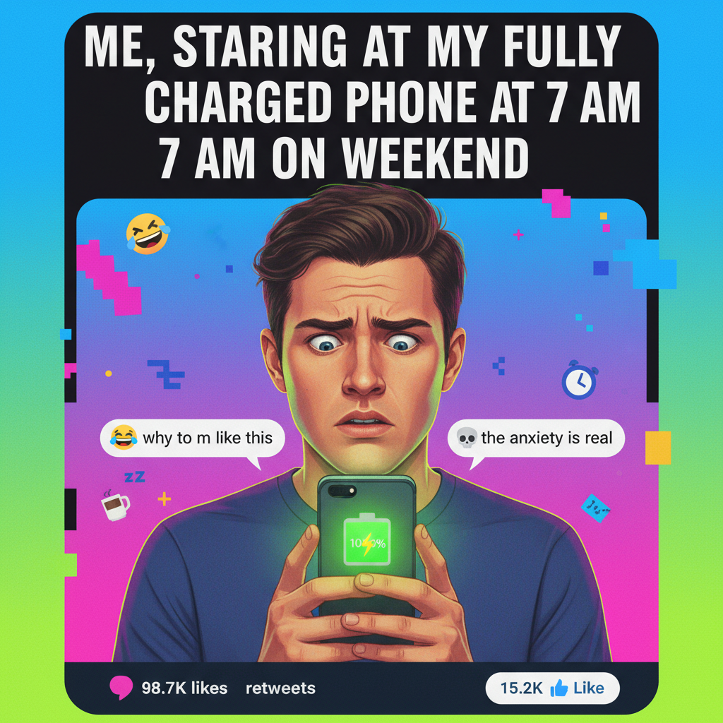 My phone battery is at 100% and I still feel anxious. Is this normal? Asking for a friend.