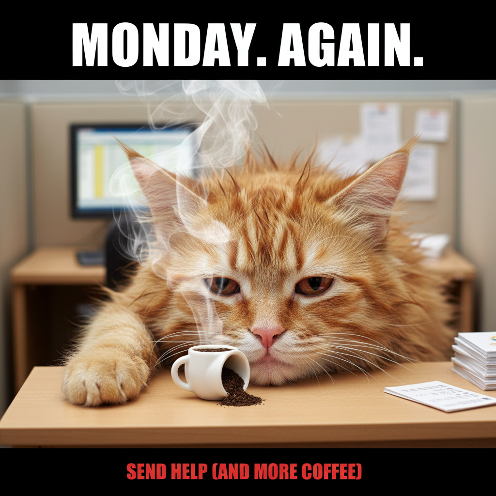 My spirit animal on a Monday morning