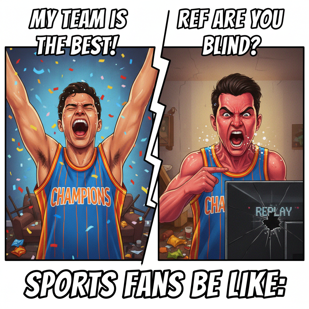 My team won: I'm a tactical genius! My team lost: The refs are BLIND! ๐กโฝ