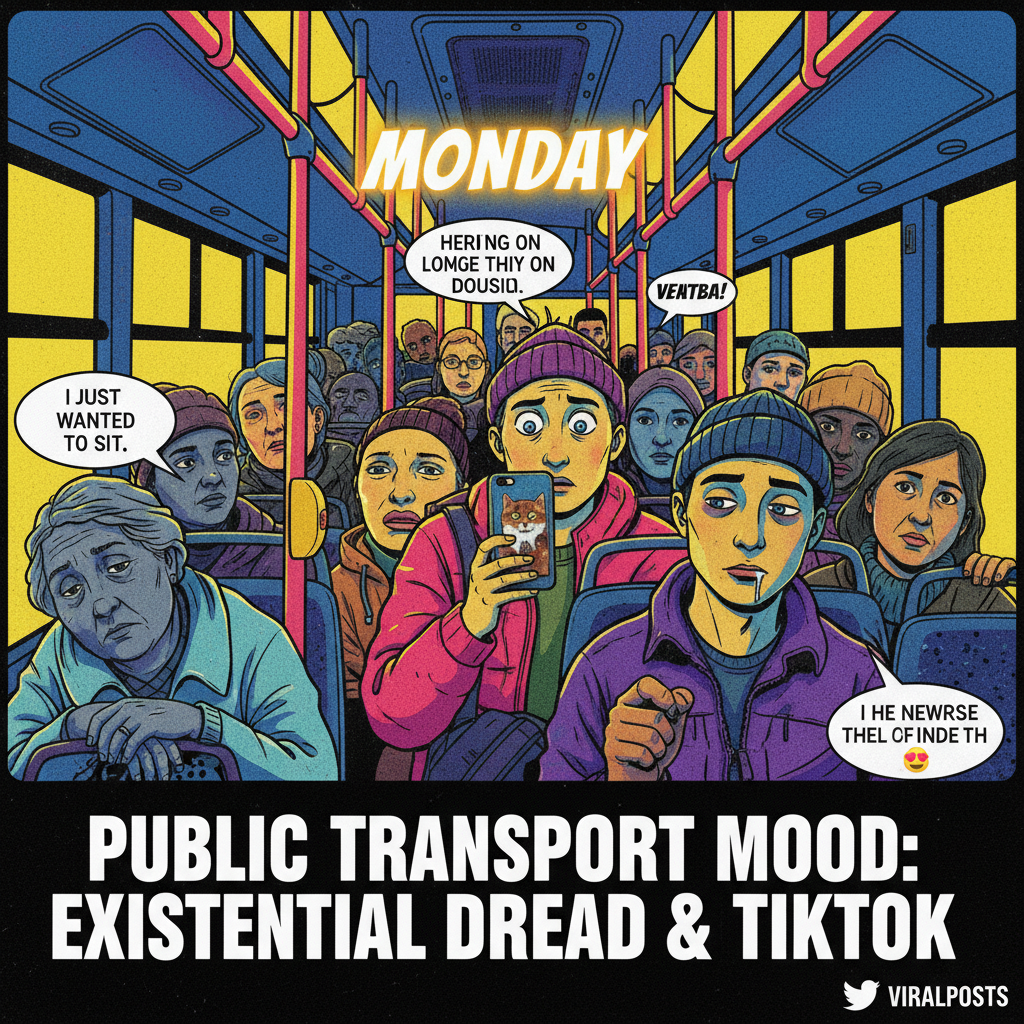 Public transport is just a social experiment disguised as a commute.