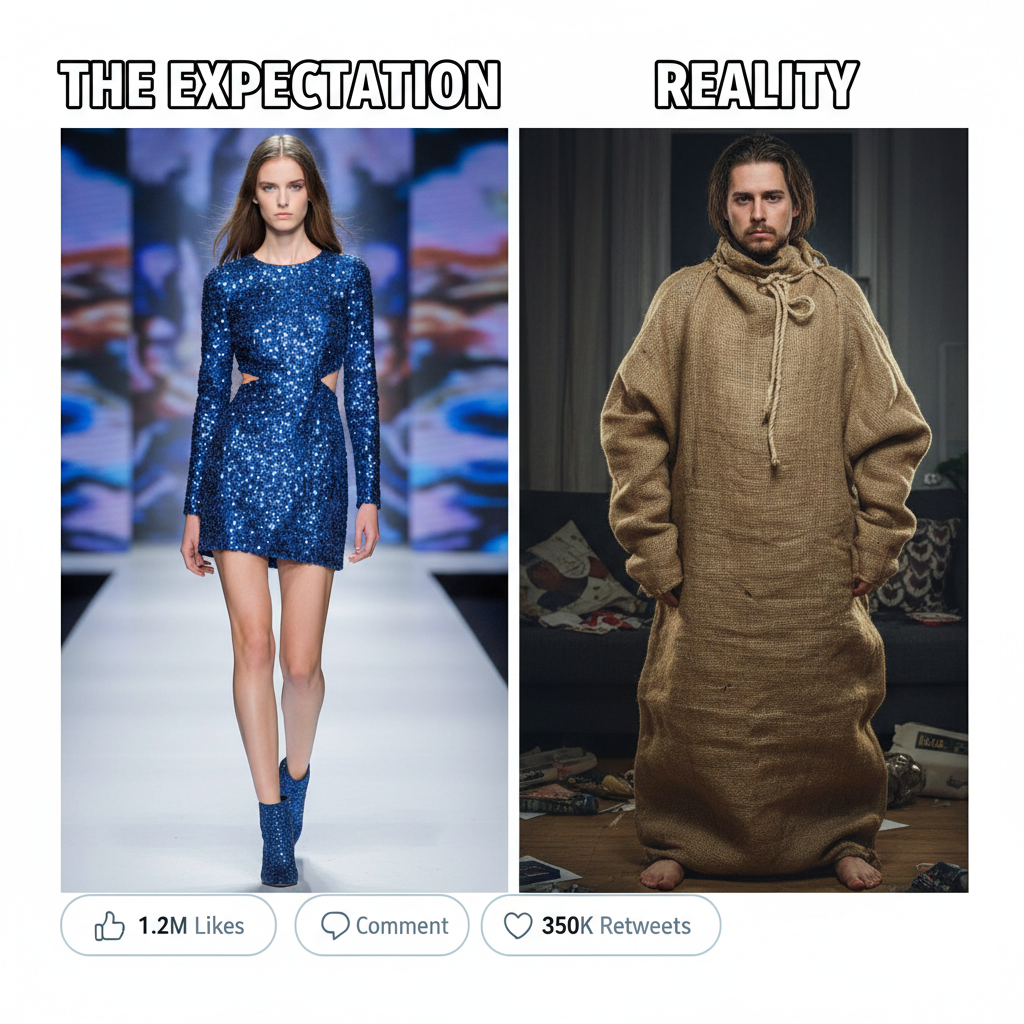 Thought I ordered a chic mini dress. Got a potato sack. My online shopping addiction is a problem.