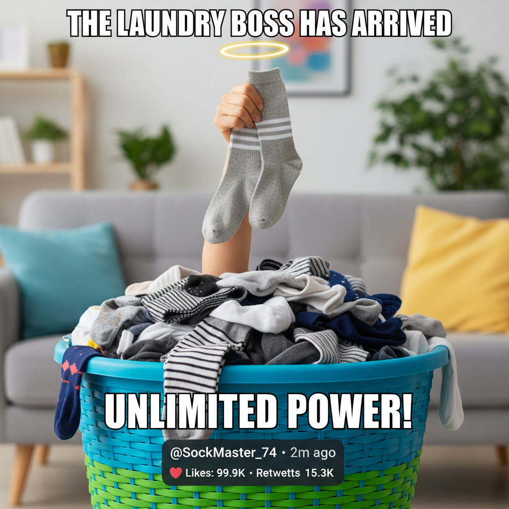 Adulting is just making sure you have enough clean socks for the week.